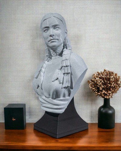 Printed bust statue - printed,