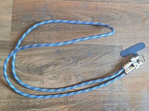 Blue black climbing rope - climbing,