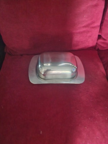 Stainless steel butter dish - butter,