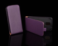 Slim Flip Leather Case Purple