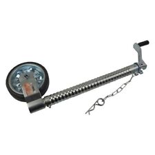 US PRO 500KG 48mm Heavy Duty Ribbed & Clamp Trailer Caravan Boat Jockey Wheel
