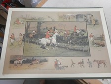 LIMITED EDITION LARGE SNAFFLES PRINT POINT TO POINT  BLINDSTAMPED.NEW RACING 