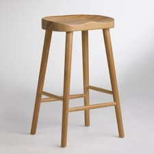 Shaker Bar Stool Wooden Seat