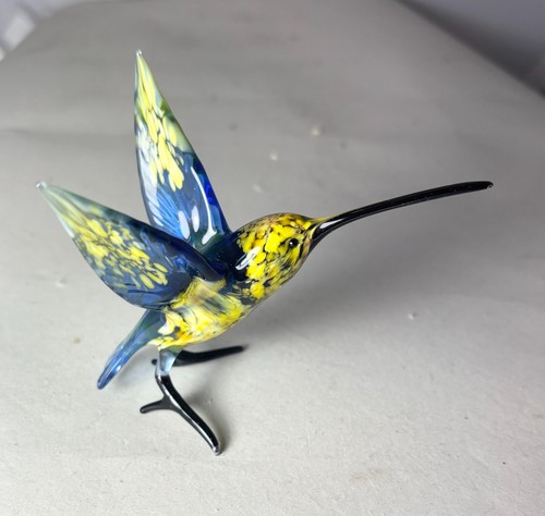 Hand blown glass animal bird