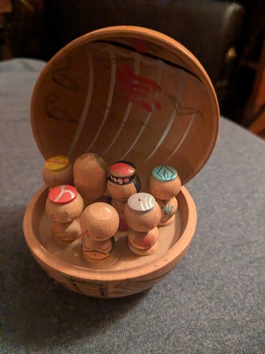 Vintage wooden japanese sosaku - japanese,