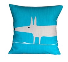 1 x Scion Mr Fox Blue Cushion