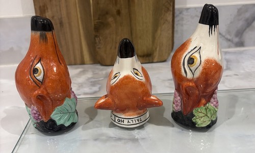 Fox head stirrup cups - fox,