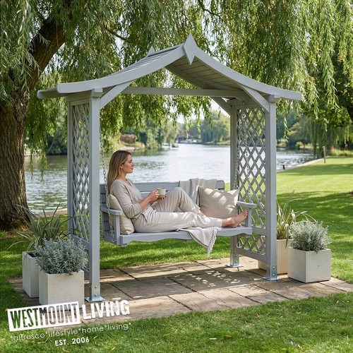 Garden swing seat timber - seat,