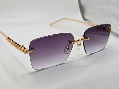 Cartier frameless purple lens - frameless,