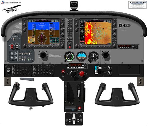 Cessna 172s skyhawk cockpit - skyhawk,