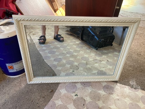 Painted wooden fireplace - painted,