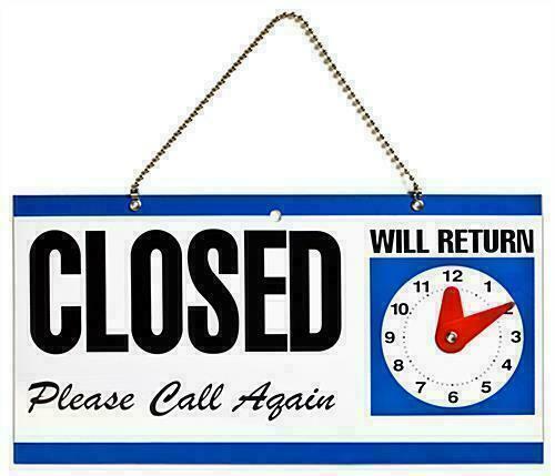 Open closed close - closed, hanging