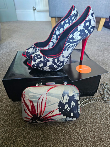 Karen millen floral peep toe - karen,