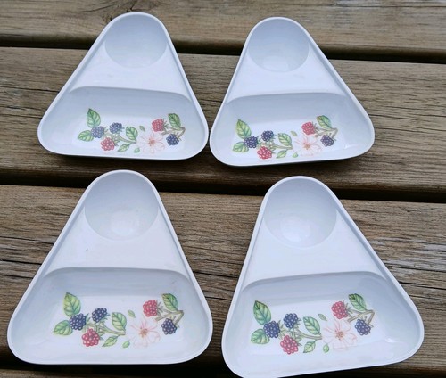 Vintage melamine egg cups set - melamine,