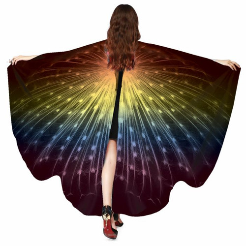 Rainbow wearable butterfly - rainbow,