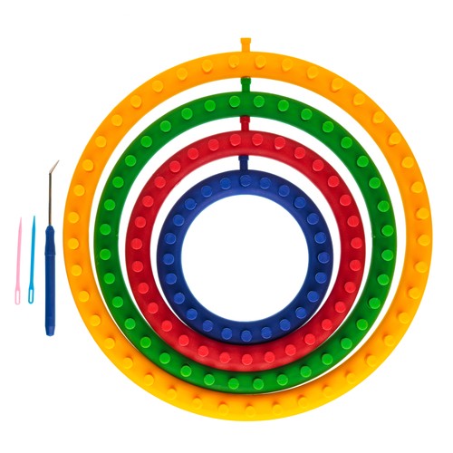 Quilted bear round knitting - quilted,