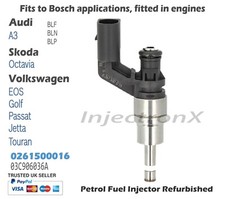 GDI Petrol Fuel Injector 0261500016 for Audi Skoda VW  1.4 FSI  1.6 FSI engines
