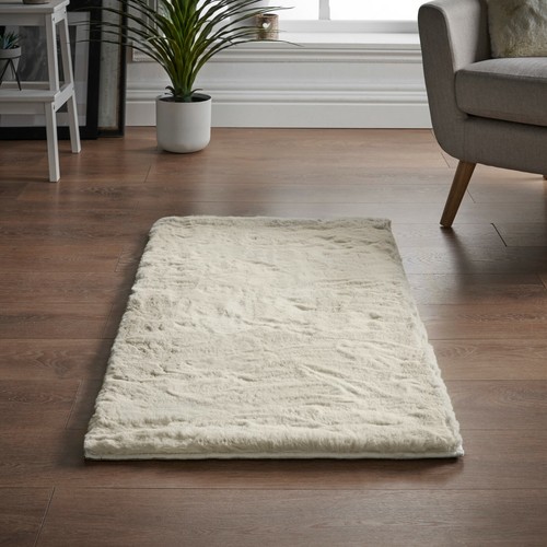 Faux rabbit skin rug - faux,