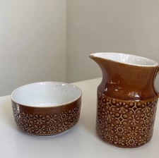 Vintage Celtic Connemara  Milk Jug And Sugar Bowl Treacle Colour Killrush