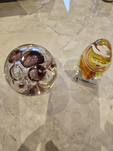 Langham glass paperweights - 2,