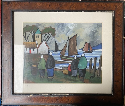 Irish art gouache - gouache, painting