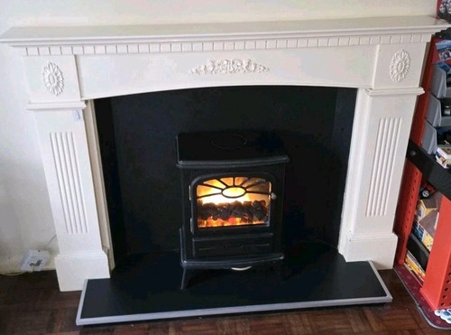 1970 fire surround with - ,