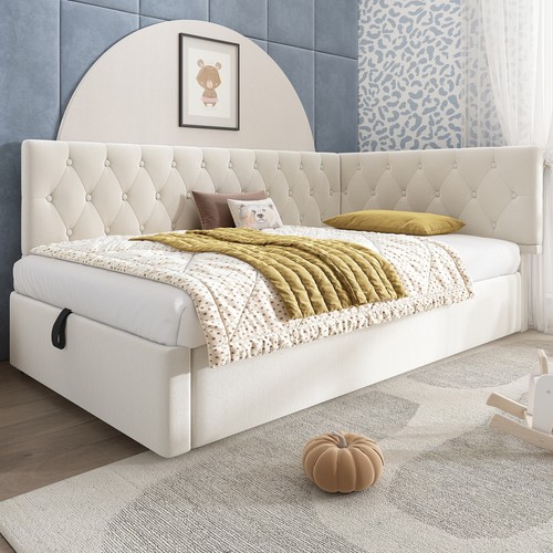 Upholstered bed frame - bed, daybed