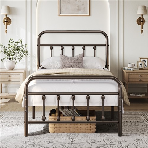 3ft single metal bed - metal,