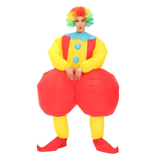 Inflatable clown costume - costume, adult