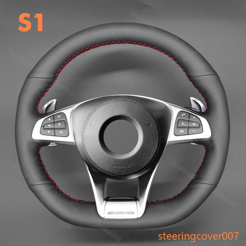 Genuine leather steering wheel - genuine,