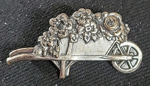Vintage wheelbarrow flowers - wheelbarrow,