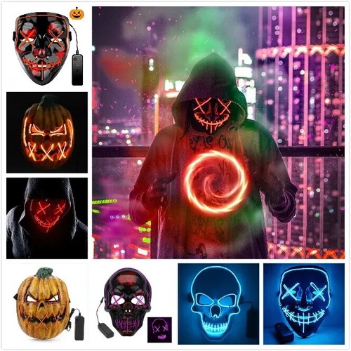 Halloween purge led mask - purge,