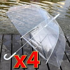 4pc Set Rain Umbrellas Dome