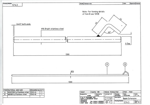 Boom extension for predator - extension,