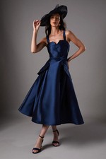 Coast Navy Midi Dress Womens Occasion Dresses