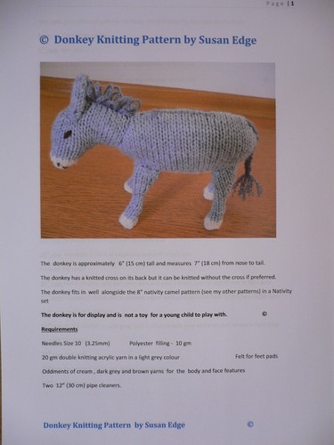 Donkey knitting pattern for - ,