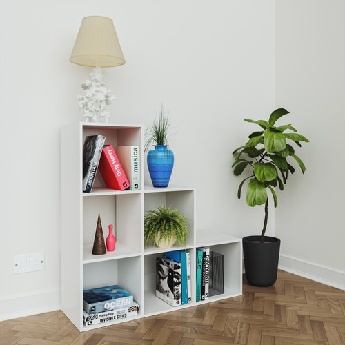 Reboxed white tier cube - white, 6