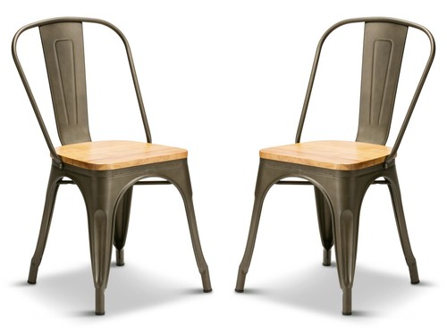 Gun metal oak wood seat - gun,