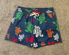 Vilebrequin Turtle Swimming Shorts Mens Medium Blue Colourful