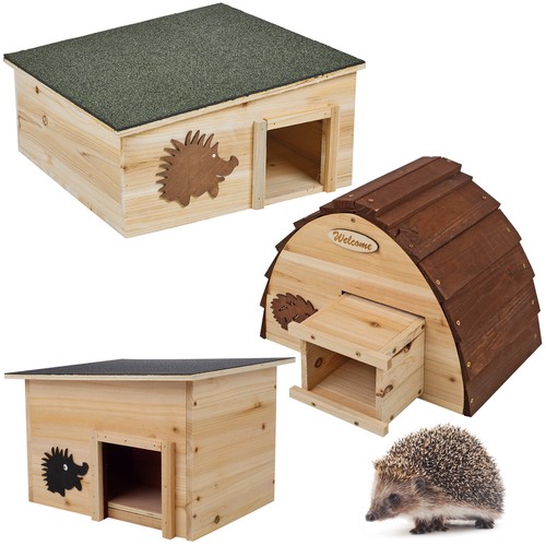 Wooden hedgehog house - wooden,