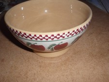 VINTAGE IRISH NICHOLAS MOSSE SPONGEWARE STUDIO POTTERY BOWL