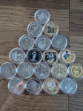 Gibraltar London Mint Selection of Proof Commemorative Half Crown Coins