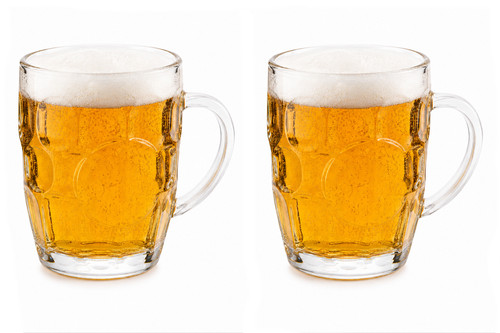 Set glass beer mugs - glass, 500ml