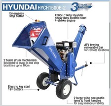 Petrol Wood Chipper 14hp 100mm