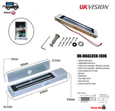 ukvision Electric Magnetic Door Lock Holding Force 180kg For Access Control