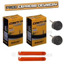 2x Continental 26" MTB Inner Tubes Schrader Car Valve + BALDYS TYRE LEVERS