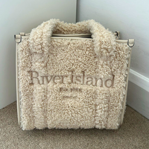 River island cream sherpa - river,