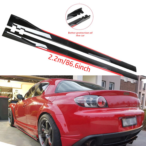 Glossy black side - 86.6",