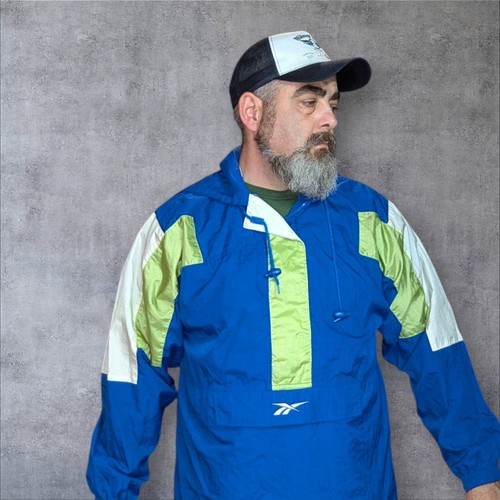 90s reebok smock track - reebok,