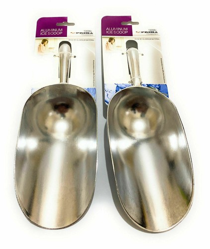 Large aluminium food scoop - 2x,